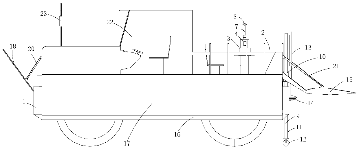 Integrated land and water self-adaptation mapping equipment for intertidal zone