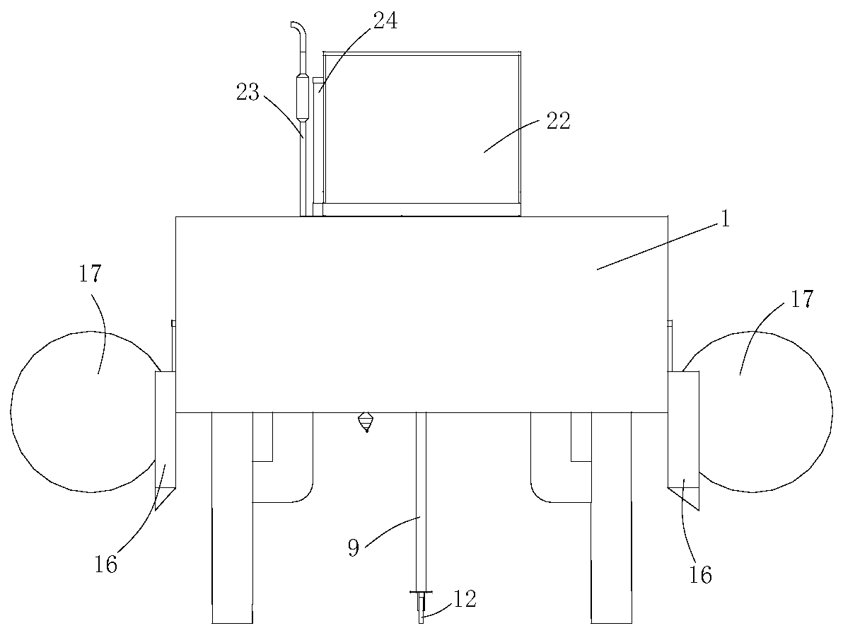 Integrated land and water self-adaptation mapping equipment for intertidal zone