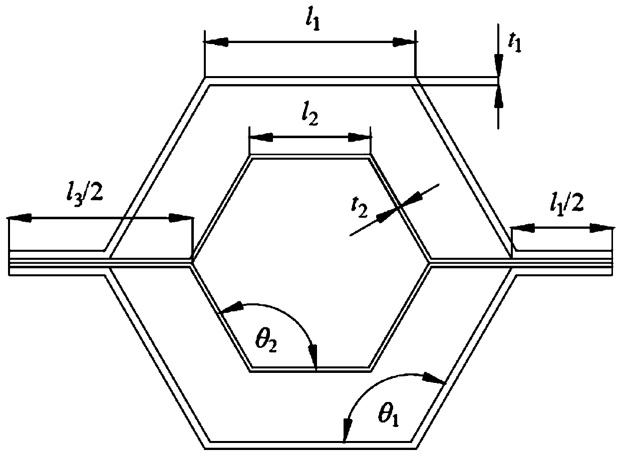 Novel honeycomb structure and honeycomb energy absorption piece