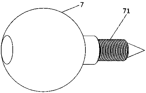 Fixture for turning ball head shaft type part