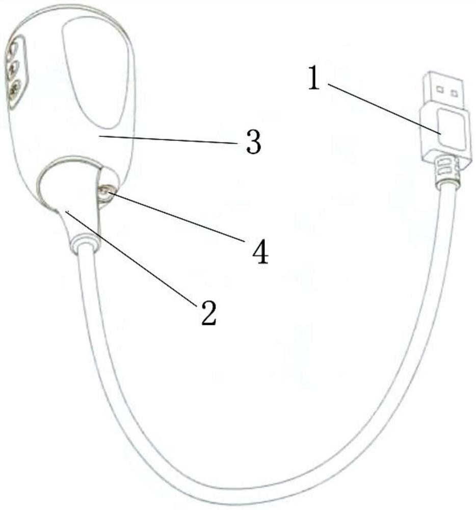 Connecting wire for rigid endoscope system