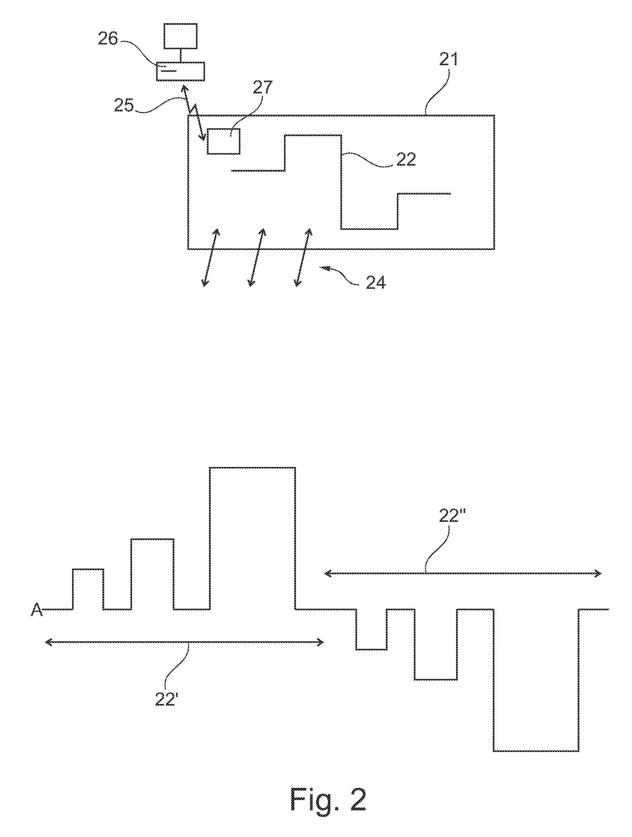 Method and system for mapping a geological structure of a formation on one side of a surface using magnetic moments of different values