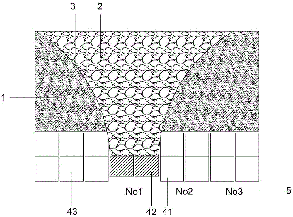 Process of full-mechanized caving mining of multi-port as well as coal drawing