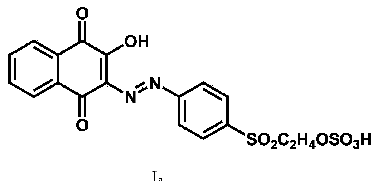 Naphthaquinone-type brown reactive disperse dye and preparation method thereof