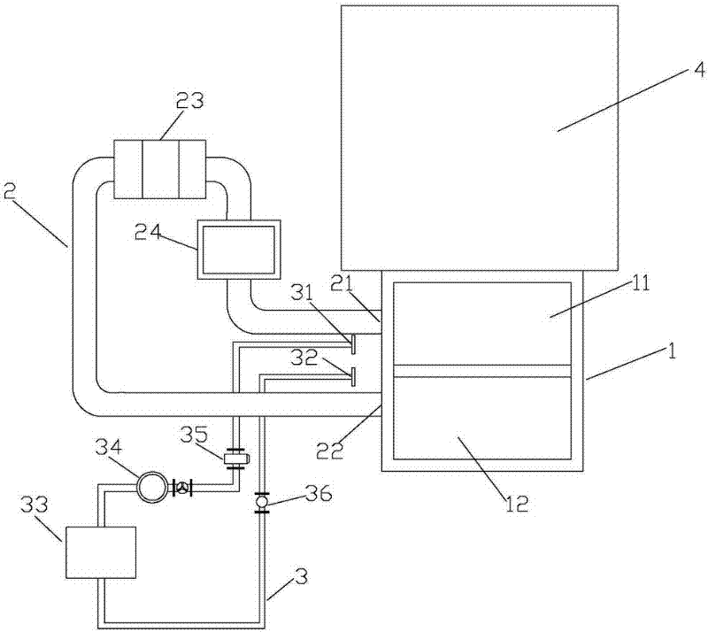 Test device for radiating property of cooler