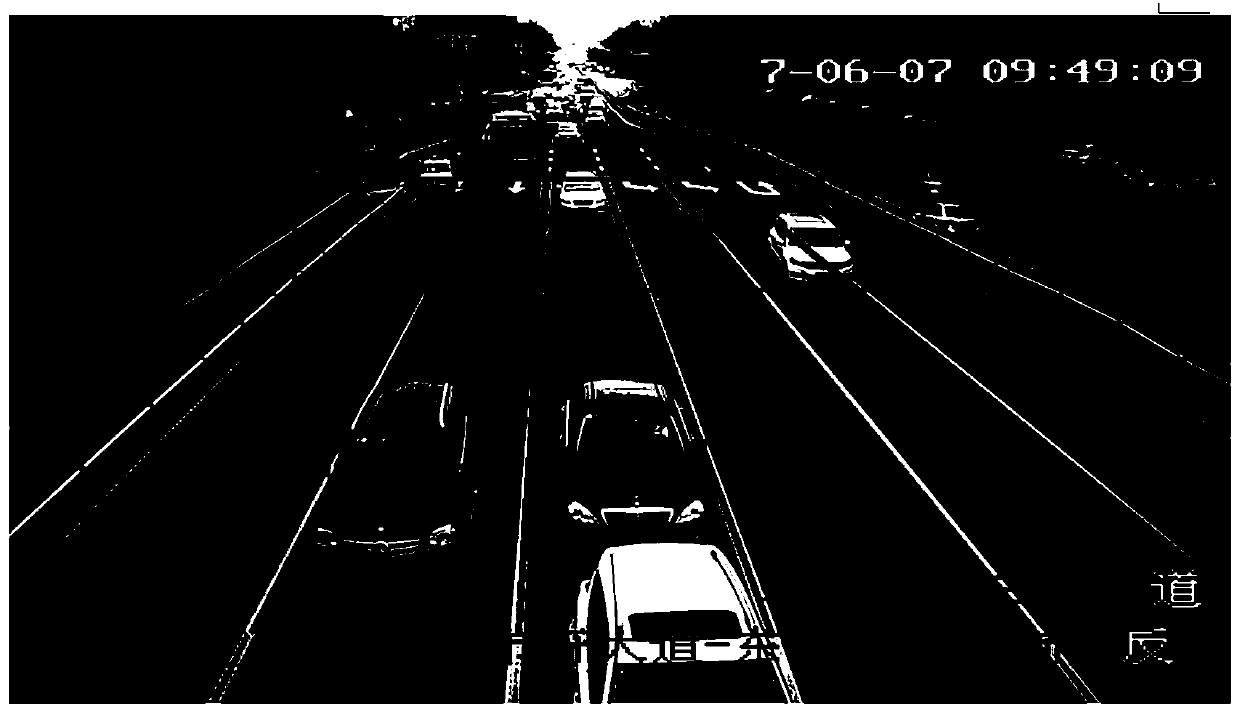 Vehicle queuing length detection method based on motion detection