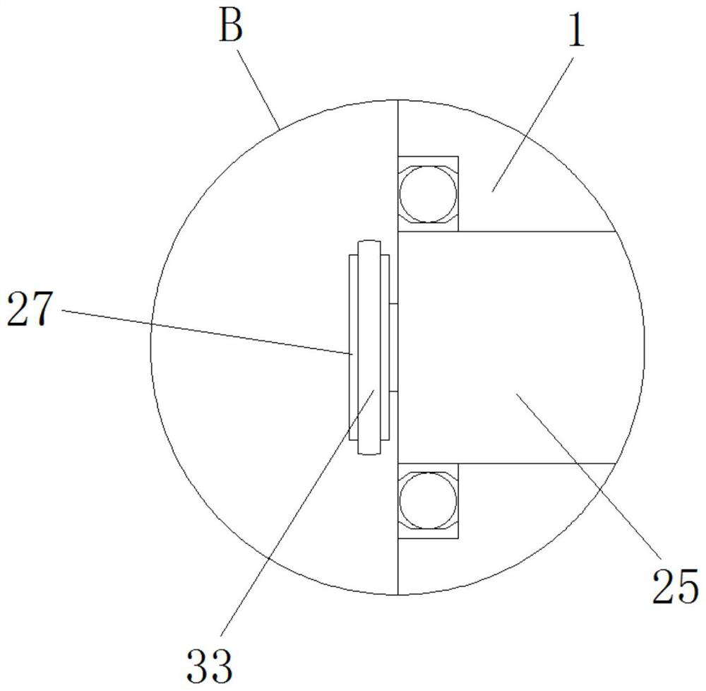 Coal processing crushing device capable of preventing dust from diffusing