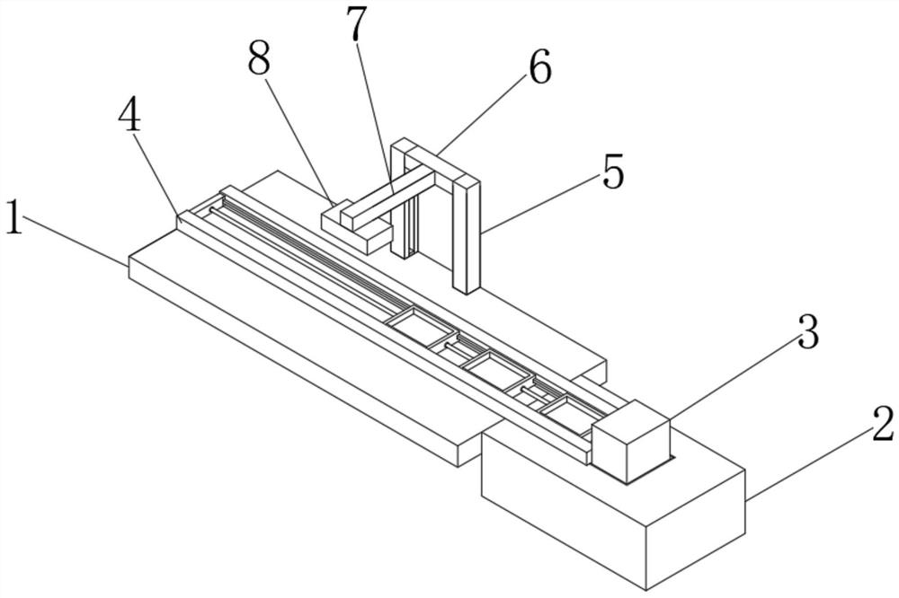 Efficient punching equipment for power panel machining and punching method for power panel machining