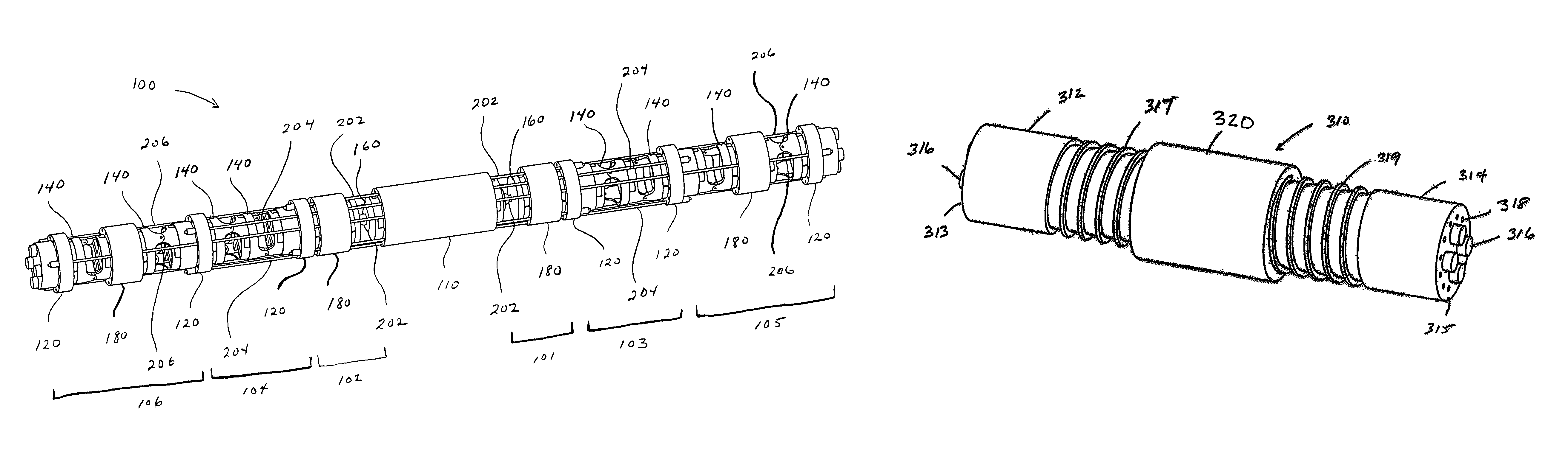 Articulating mechanism components and system for easy assembly and disassembly
