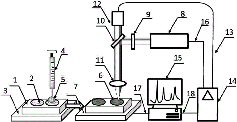 Sample preparation method for quantitative analysis of water elements based on laser induced breakdown spectrum