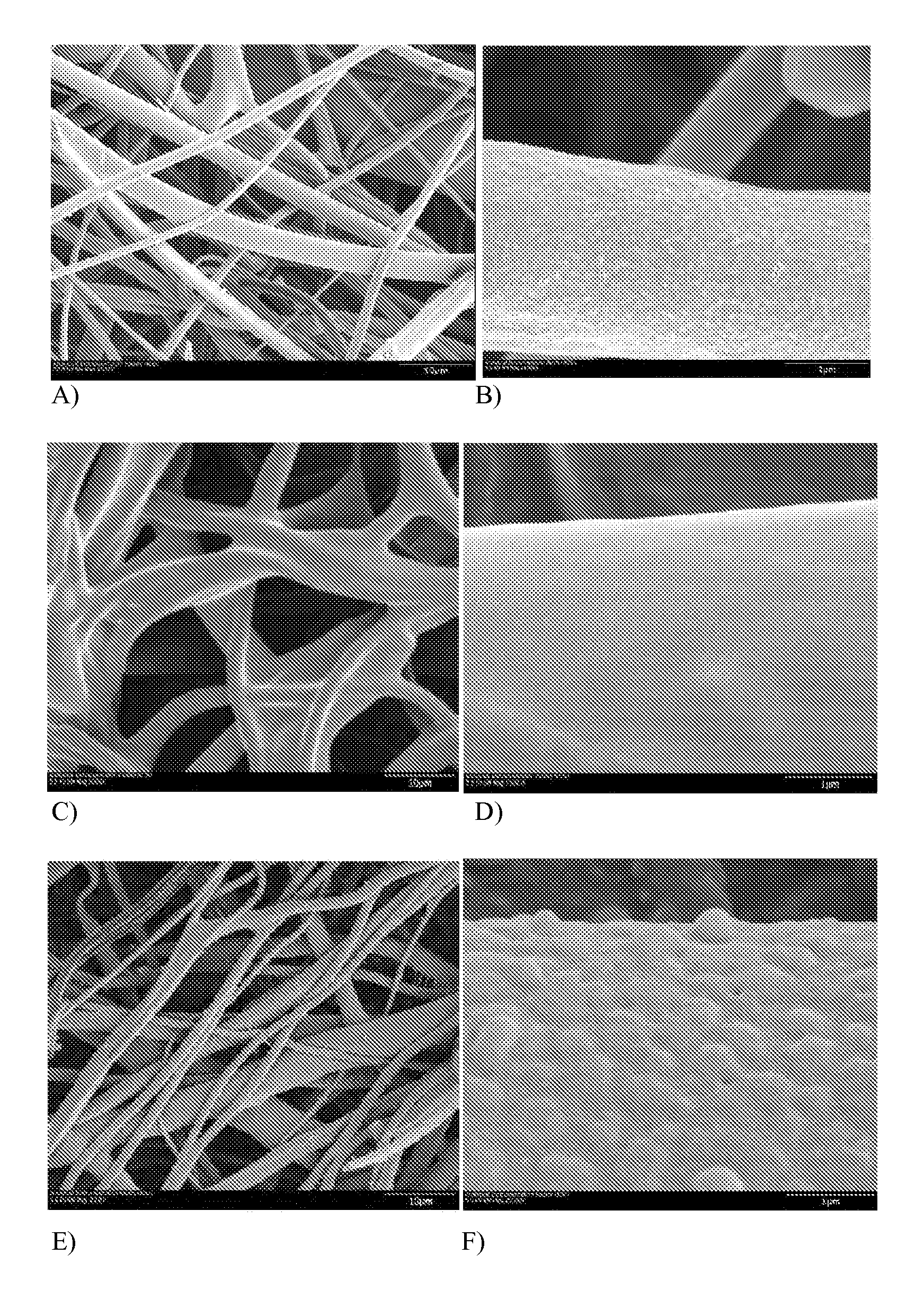 Conformal coating of polymer fibers on nonwoven substrates