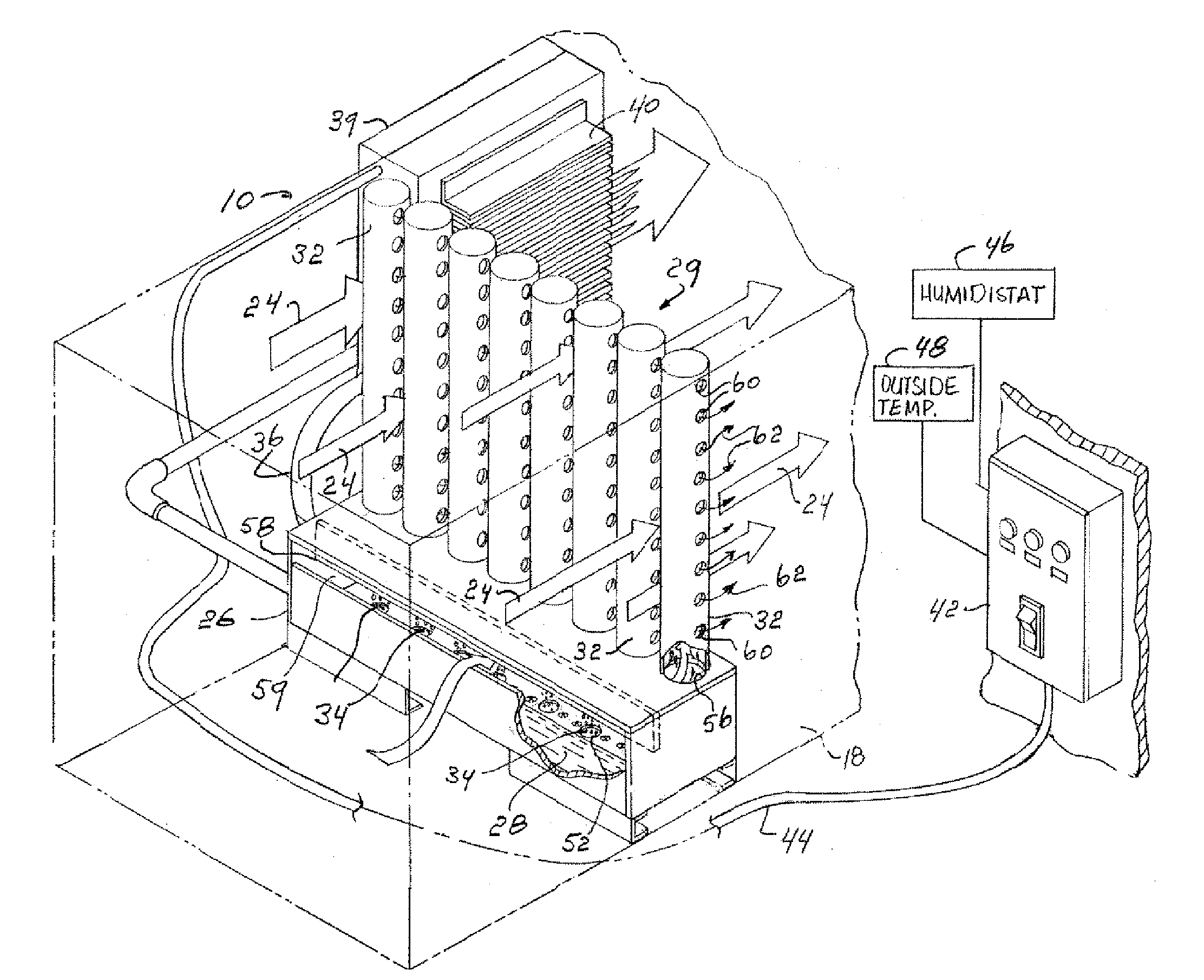 System and Method for Humidifying Homes and Commercial Sites