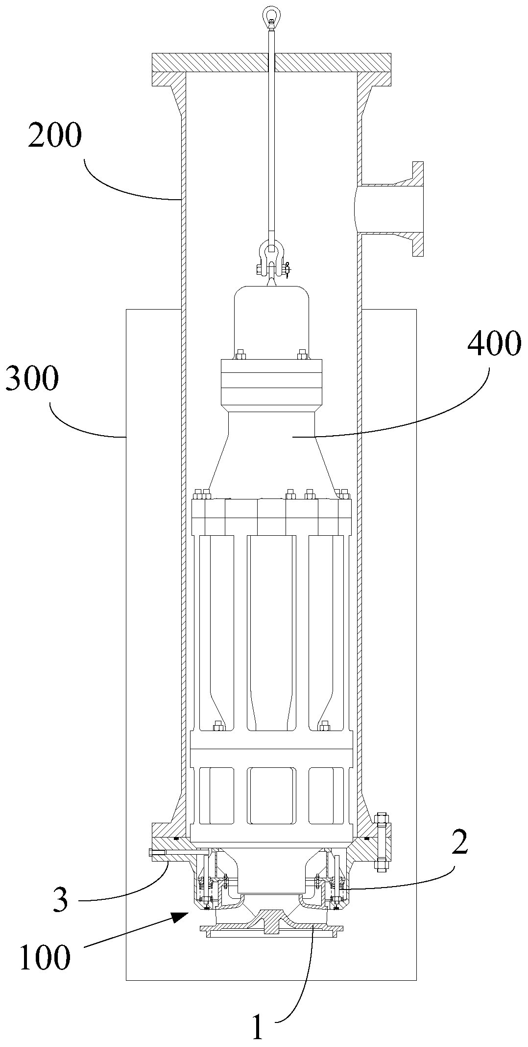 A bottom valve for submersible pump well