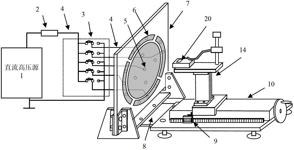 A non-contact electrostatic voltmeter calibration device and calibration method