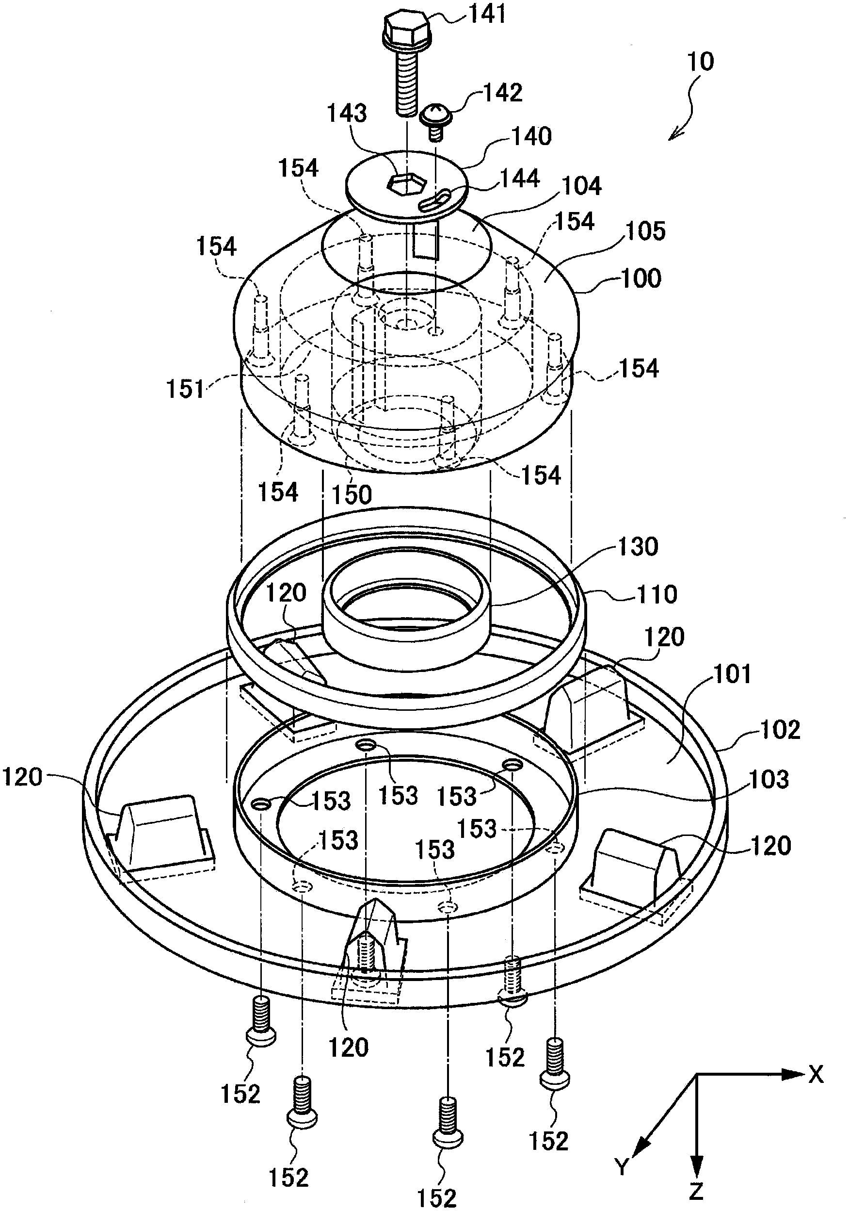 Cleaning device coupling instrument and cleaning device