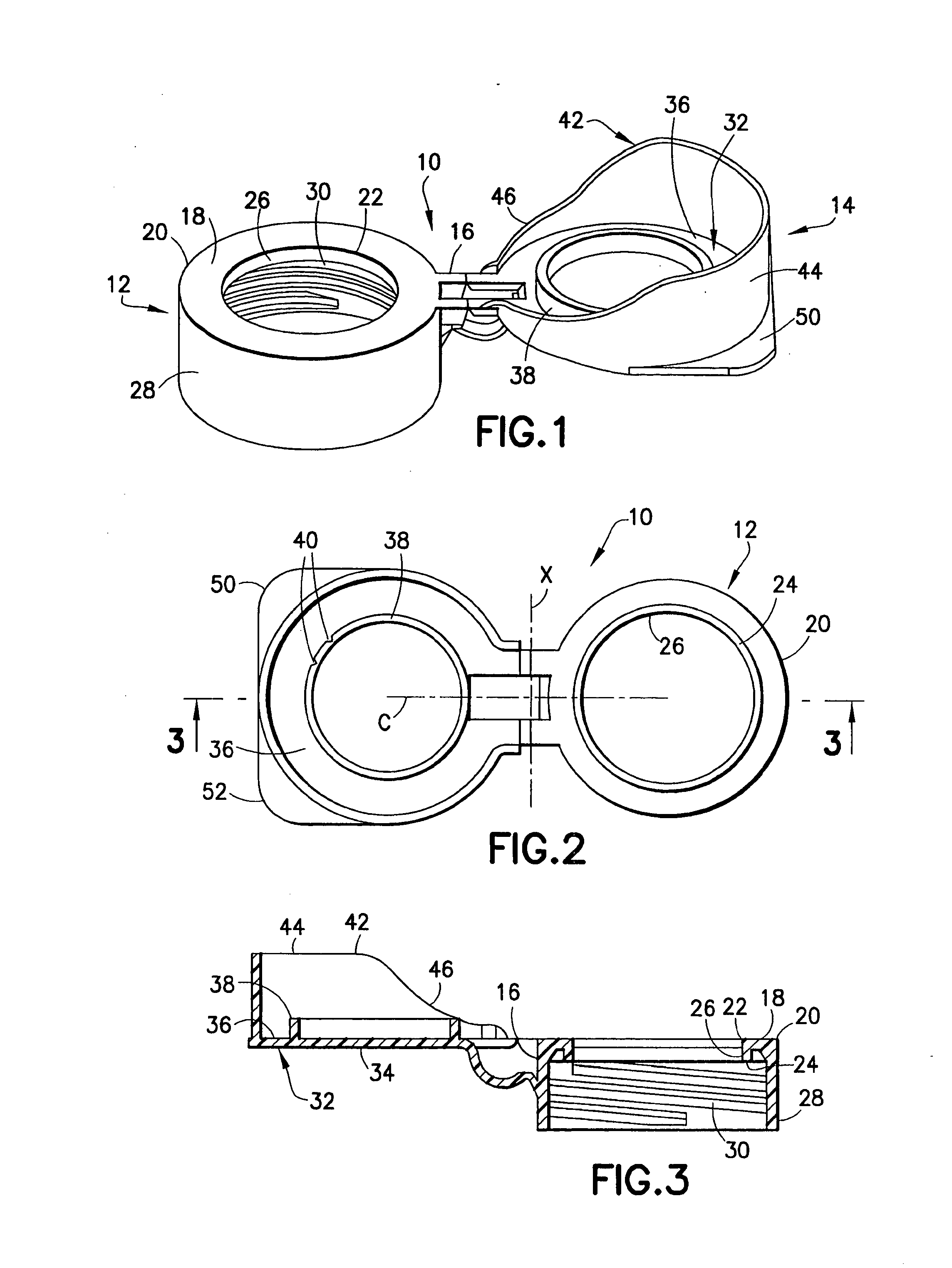 Flip top cap with contamination protection