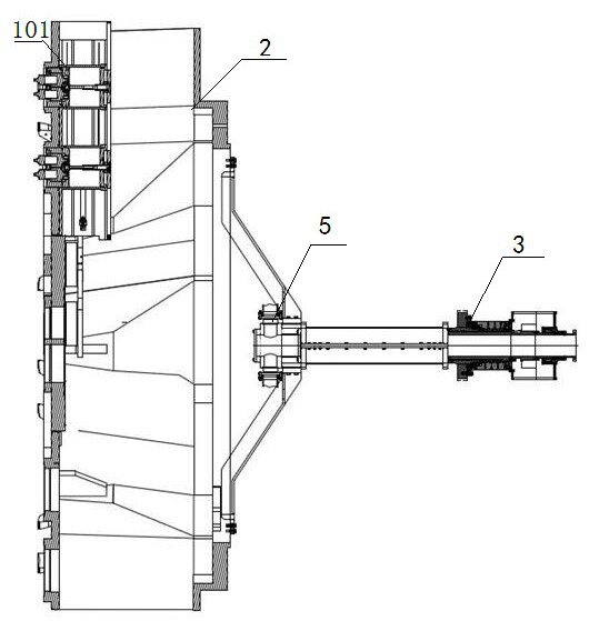 Normal-pressure tool changing cutterhead, shield tunneling machine and tool changing method of normal-pressure tool changing cutterhead