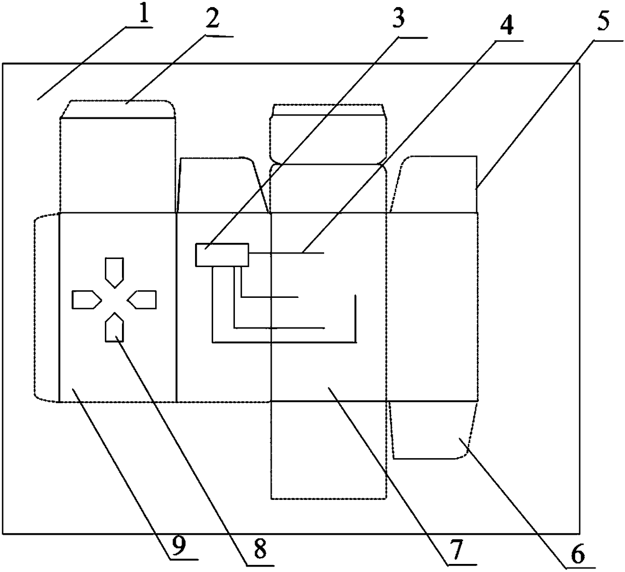 Package based on printed circuit and provided with variable-form remote controller