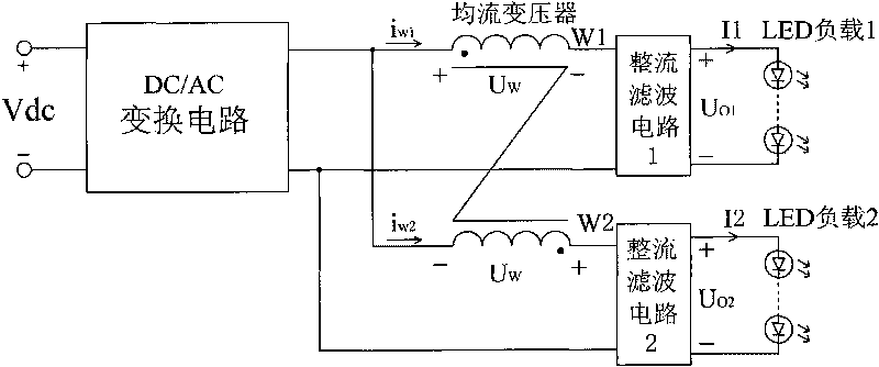 Multipath LED constant current drive circuit suitable for non-isolated converter