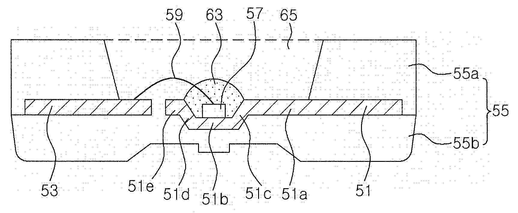 Light emitting diode package employing lead terminal with reflecting surface