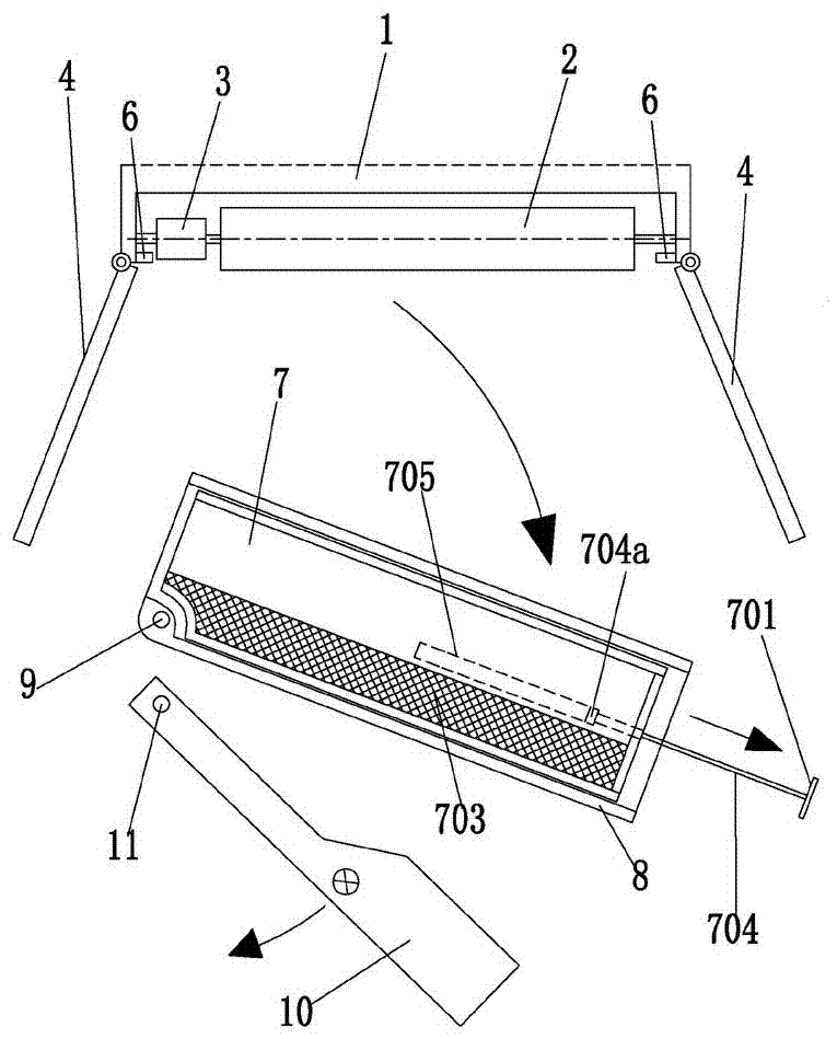 Cleaning dust return system for floor washing machine