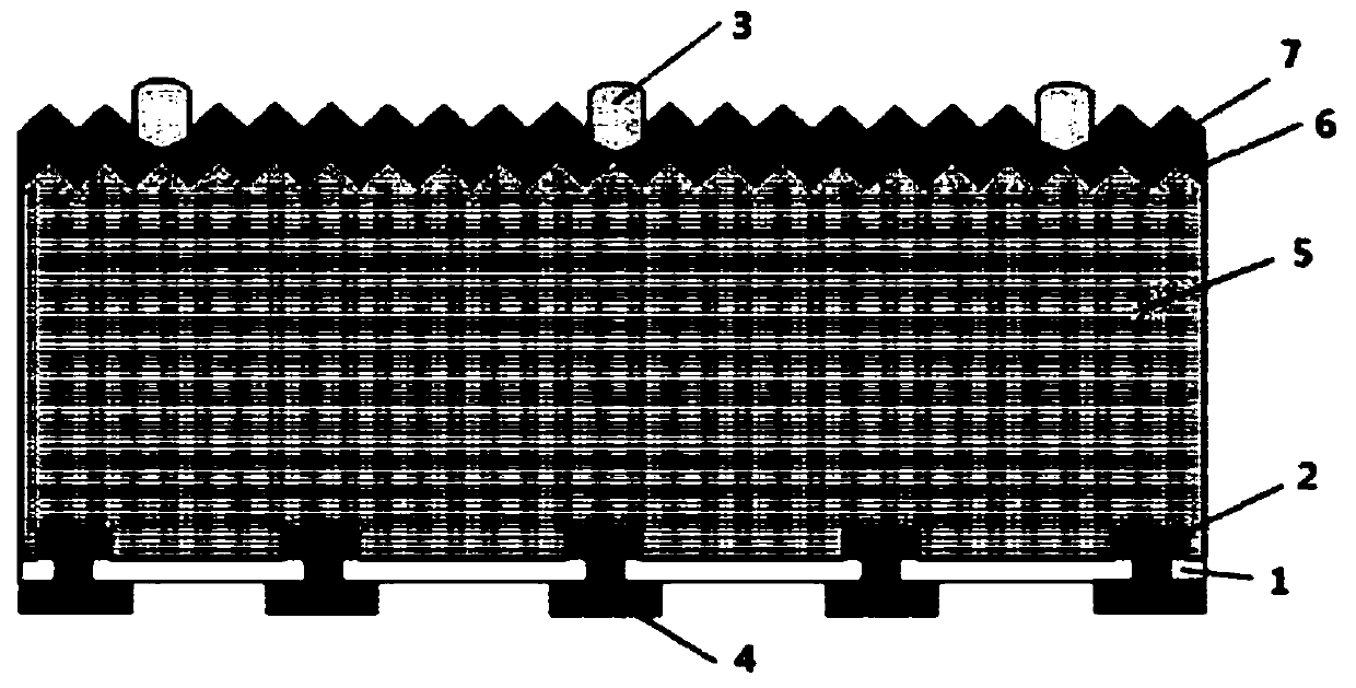 Double-sided power generation solar cell and preparation method thereof