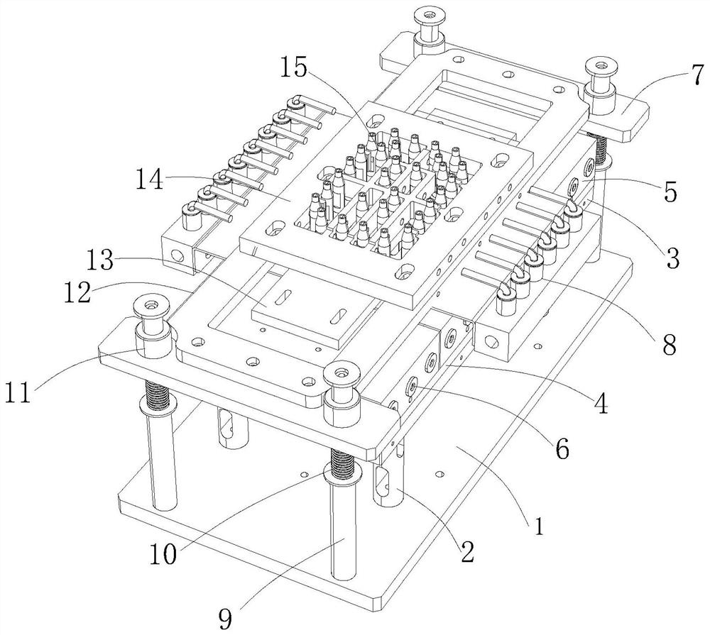 High-efficiency hot melting riveting device for lithium ion power battery pack