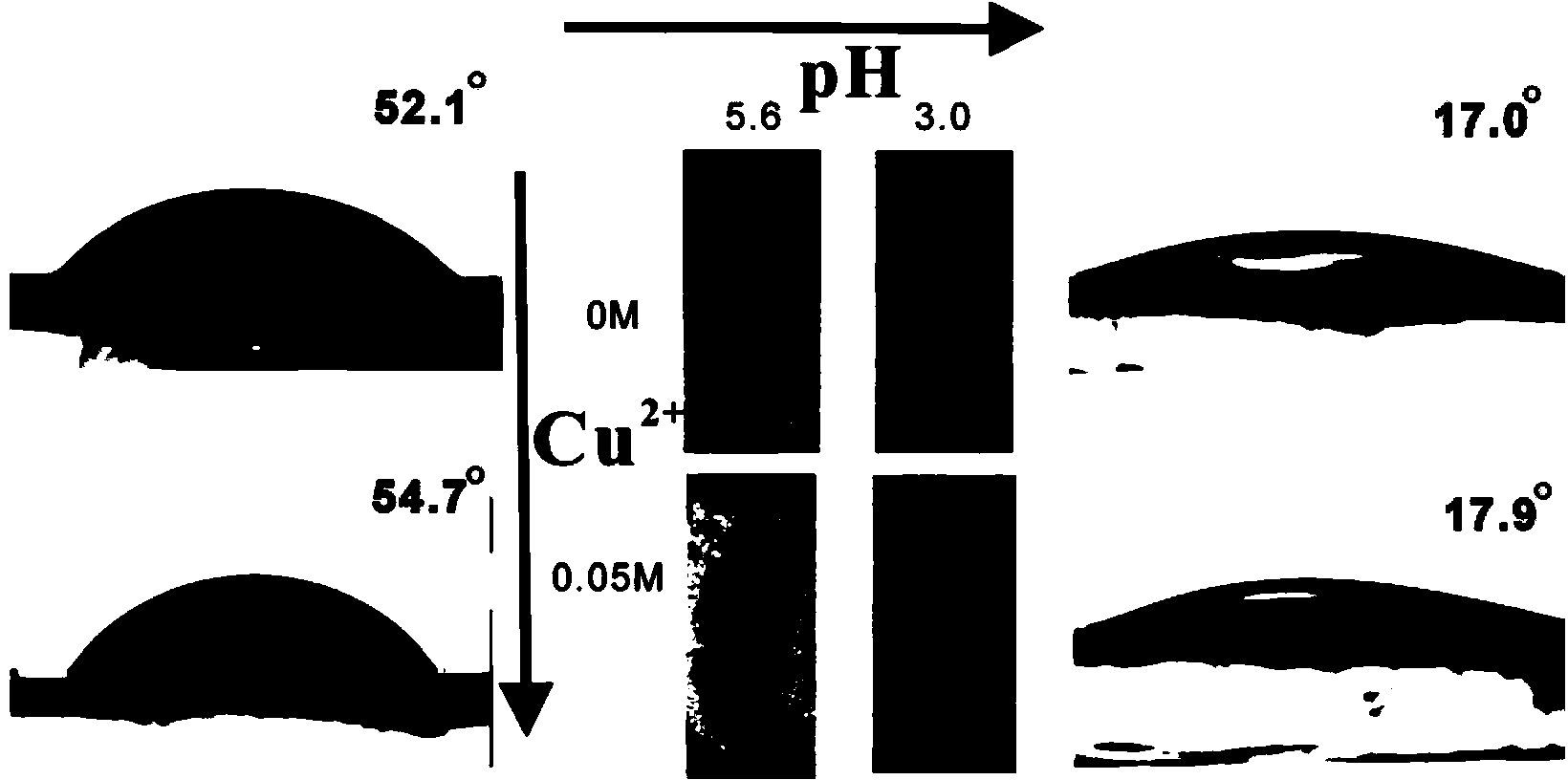 Method for measuring pH by using photonic crystal wettability