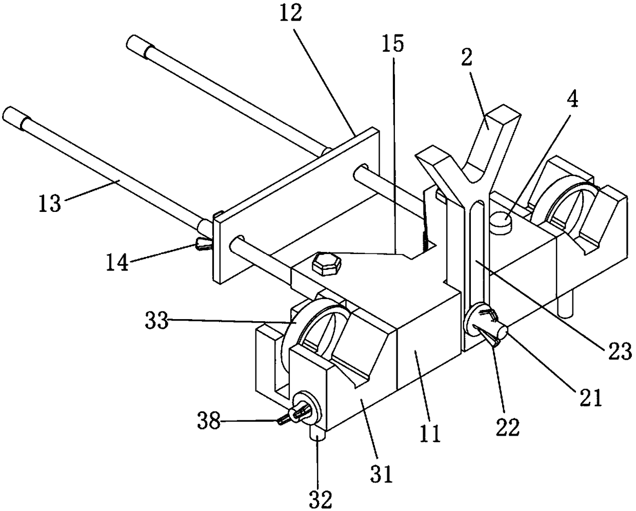 Zero-setting device and zero-setting method for anemoscope of large semi-direct-drive unit