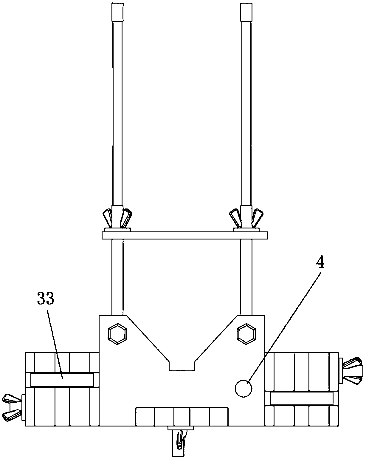 Zero-setting device and zero-setting method for anemoscope of large semi-direct-drive unit