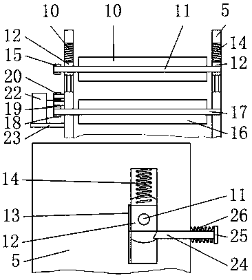 A wrinkle-removing device for plastic film