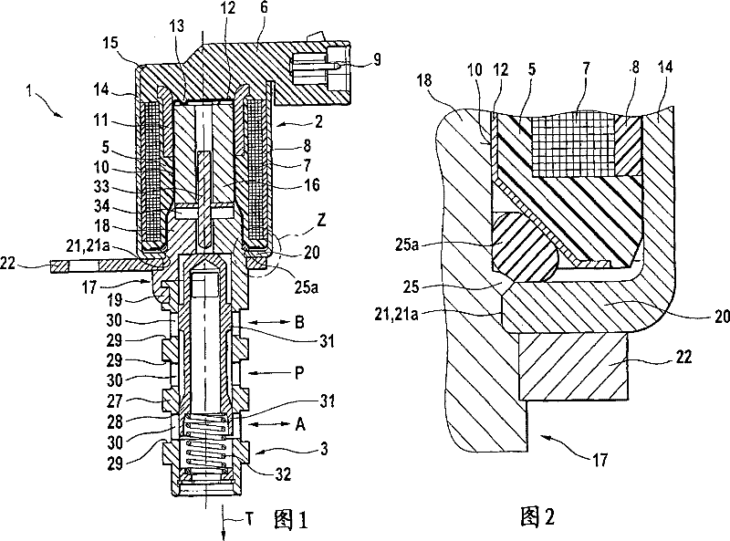 Electromagnetic actuating unit