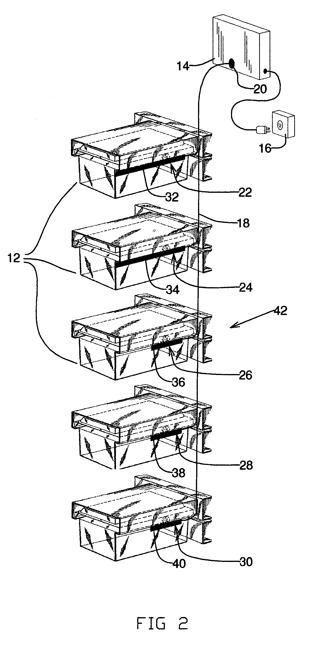 Animal cage lighting system and method