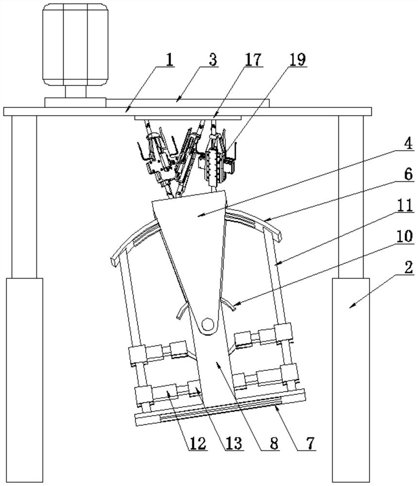 Livestock veterinarian workbench capable of adjusting fixing postures