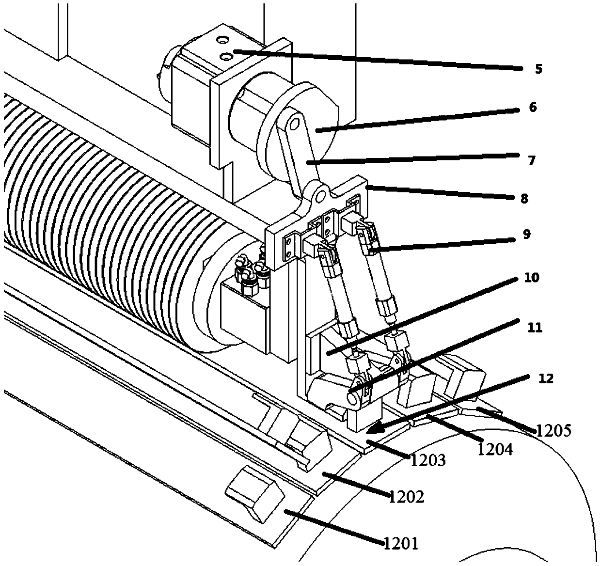 Multi-piece press roller assembly and method of making pneumatic tire