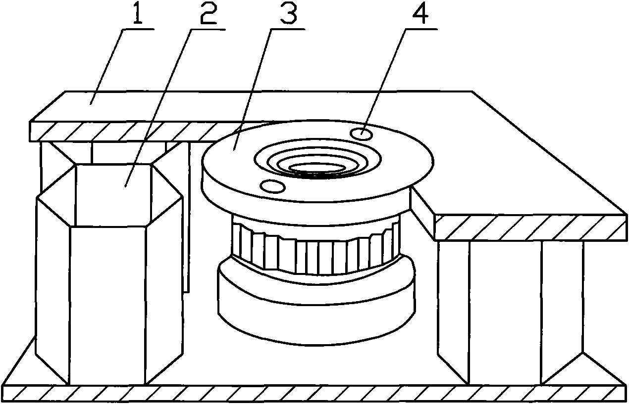 Detaching tool for embedded nuts of plane spoiler and detaching method