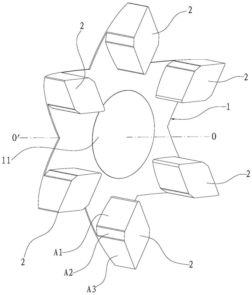 A fan blade structure for an oven