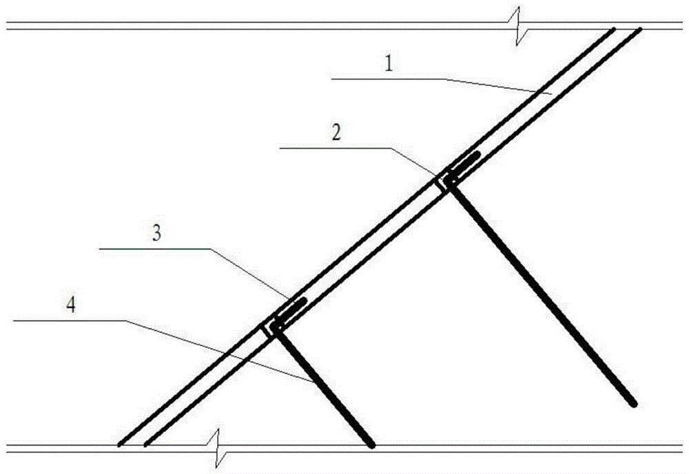 Concrete pouring method for reinforced concrete lattice beams in slope treatment