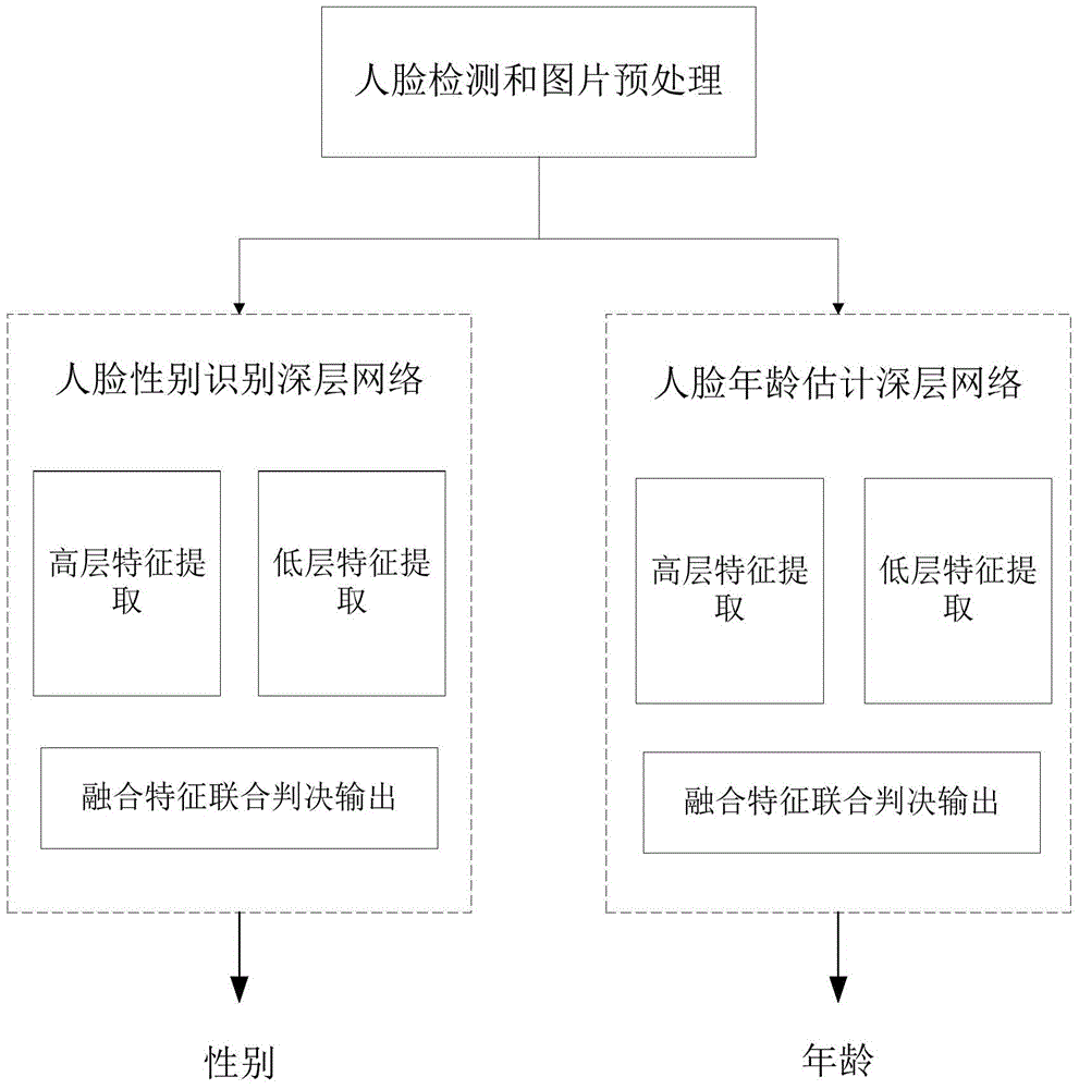 Network constructing method for human face identification, identification method and system
