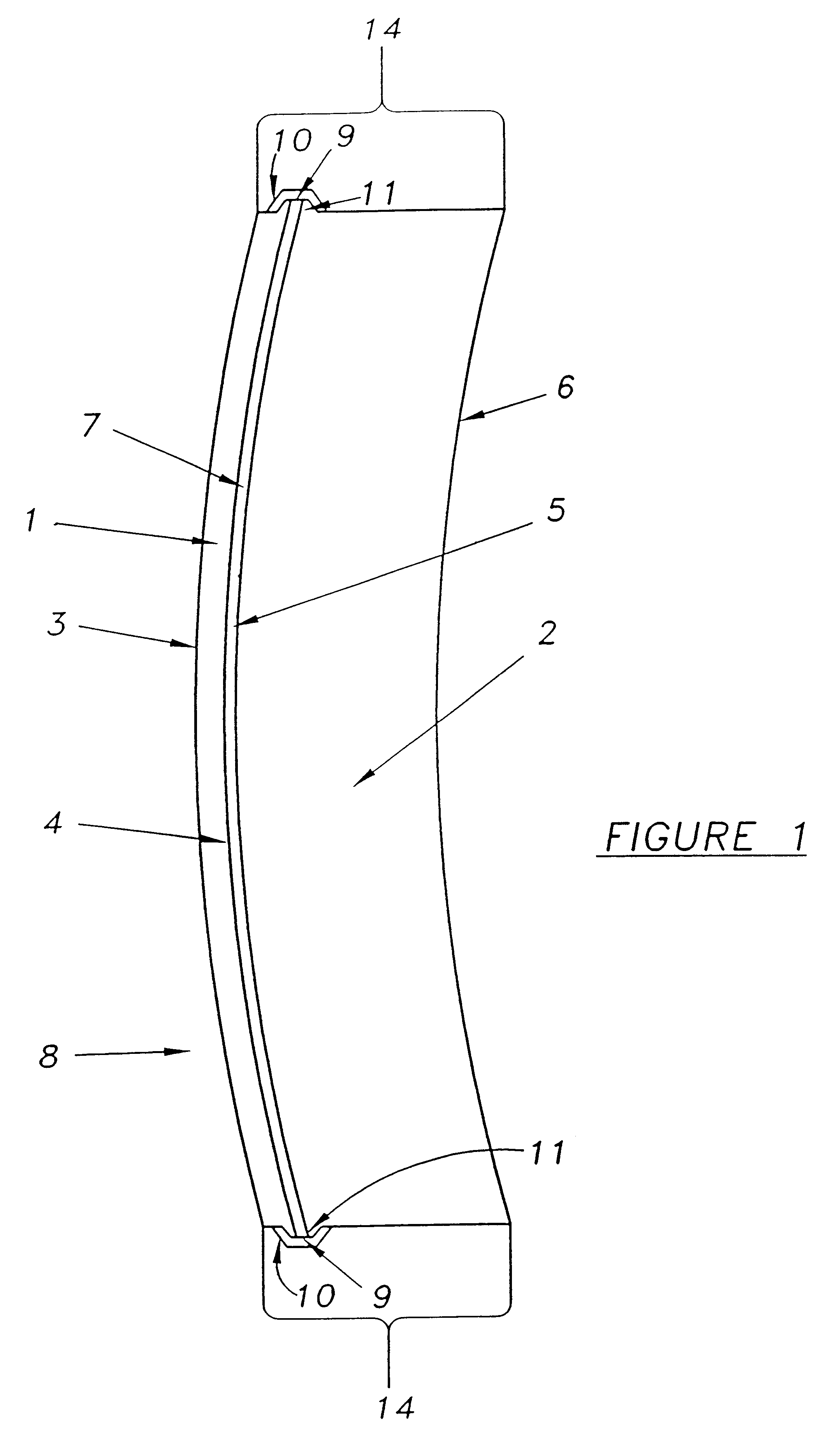Method for forming a molded edge seal