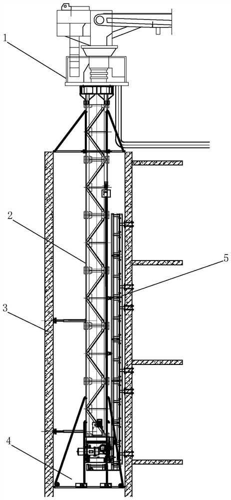 Self-climbing operation platform for hoistway