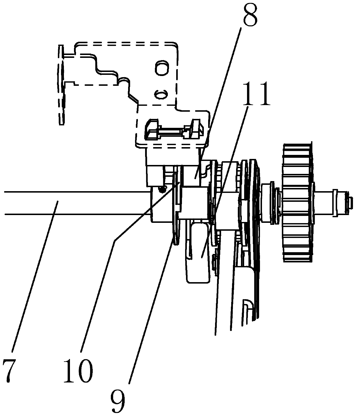 Push, turn, lift control device in the banknote processing module