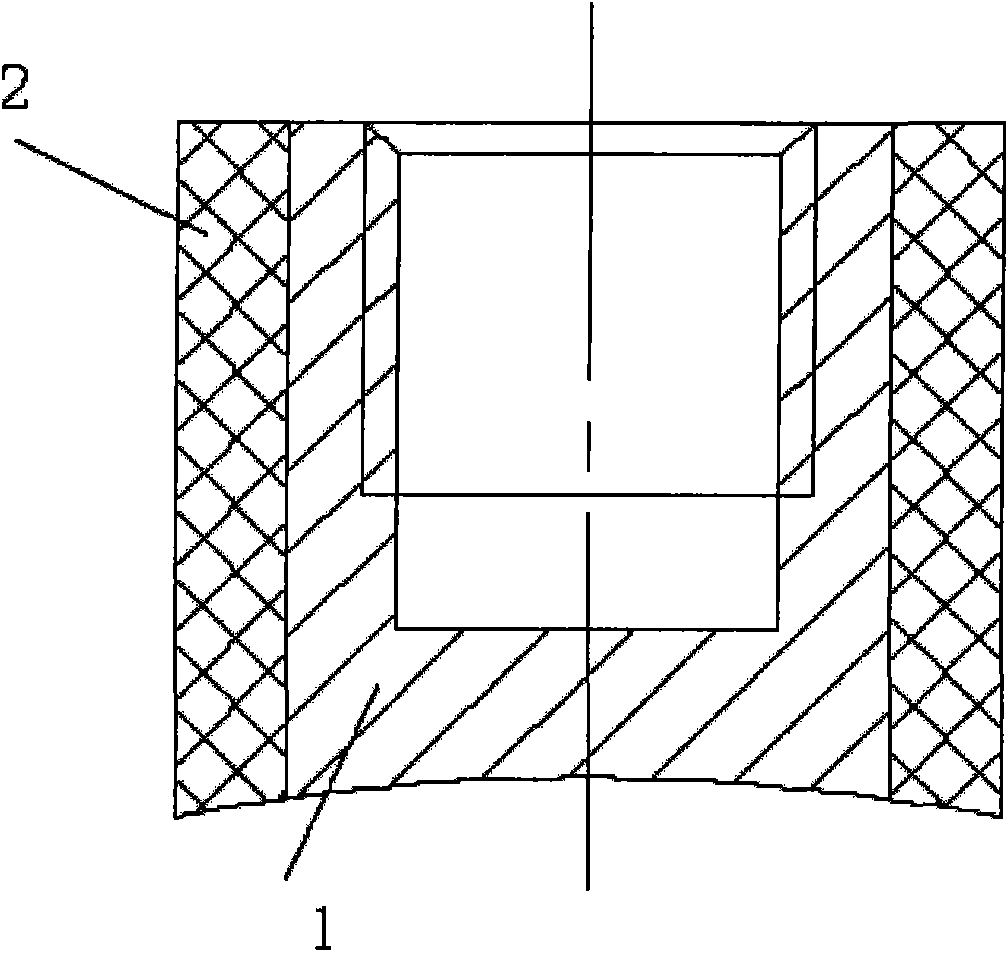 Mechanism for preventing parts from cracking by inlaying insert into epoxy insulator