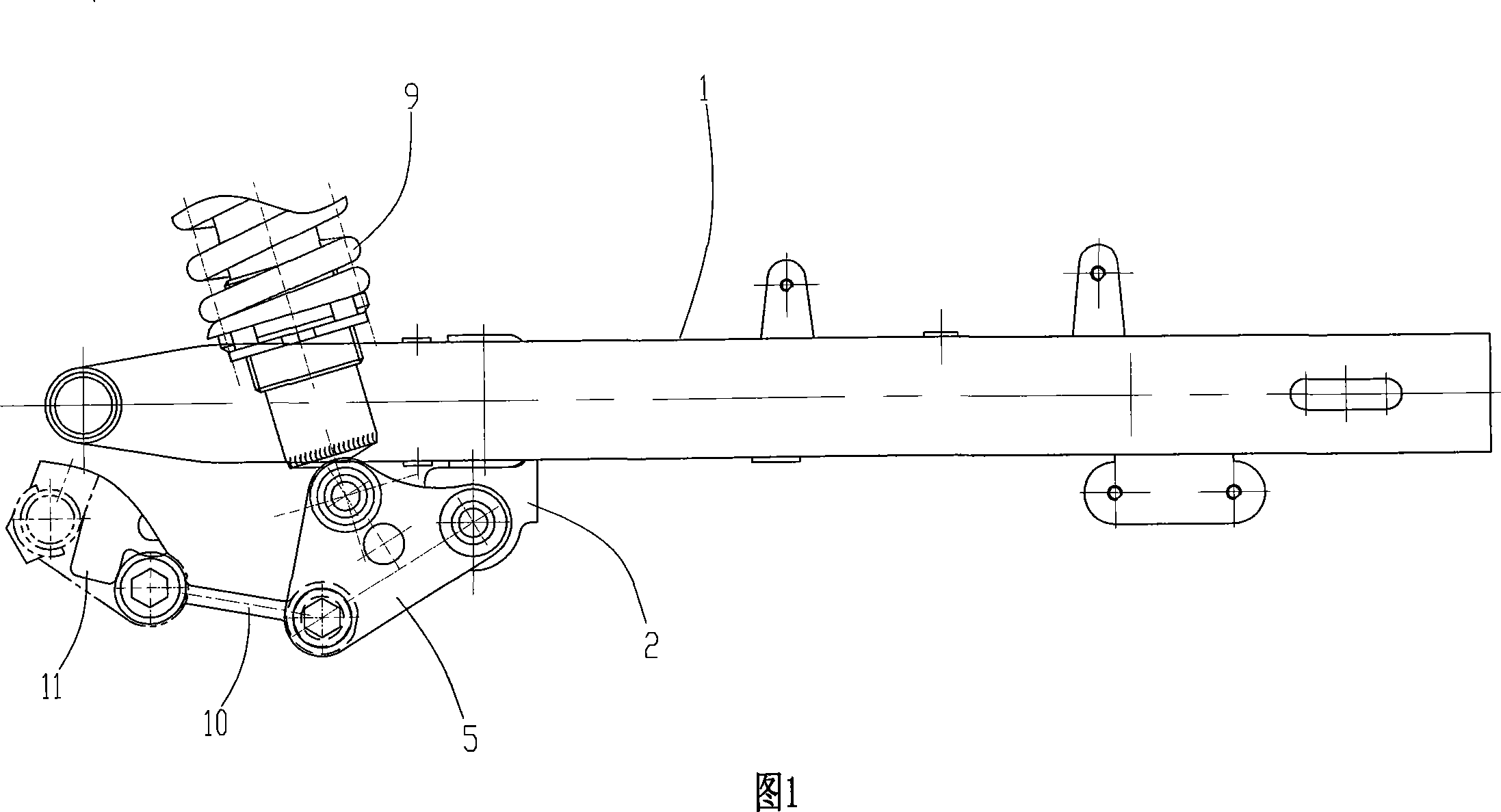 Motorcycle cradle connector