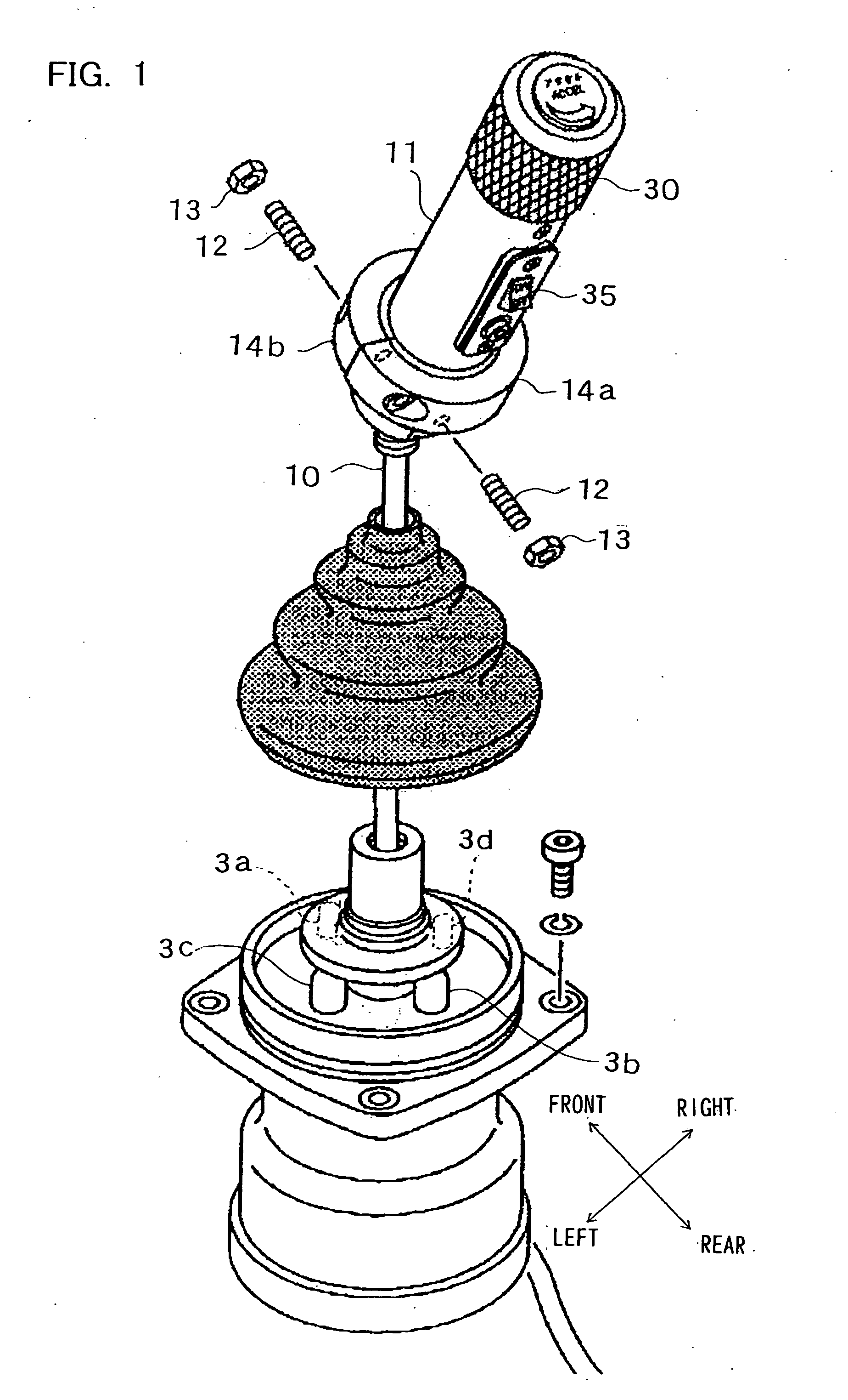 Operation lever device of construction machinery and construction machinery