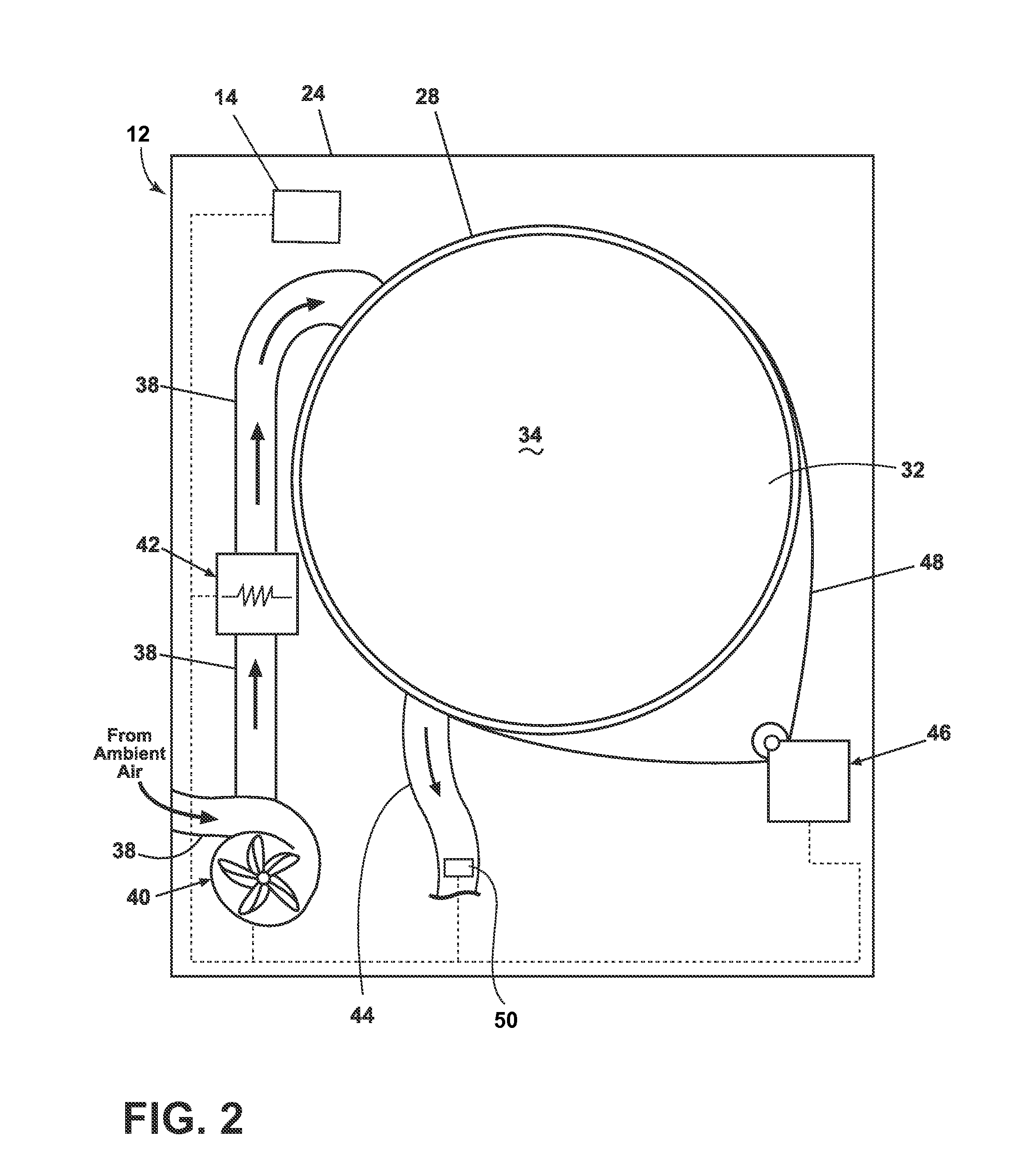 Method for drying laundry in a laundry treating appliance