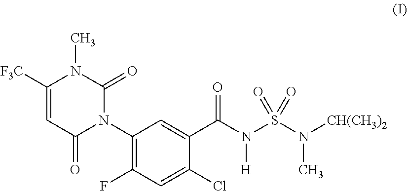 Herbicidal Composition Comprising The Hydrates Of Saflufenacil And Glyphosate Or Glufosinate