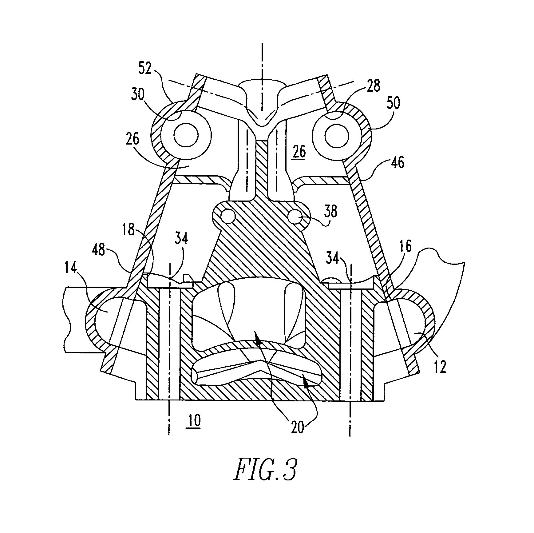Internal combustion engine and method for producing such an engine