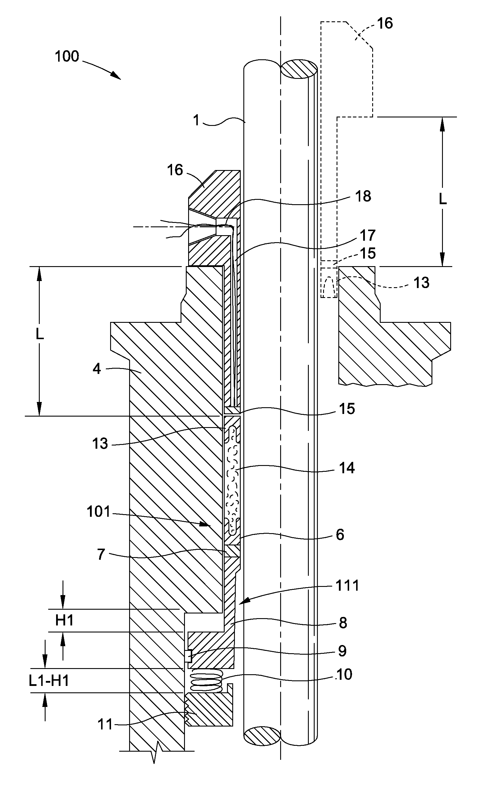 Low diffusivity barrier fluid packing system