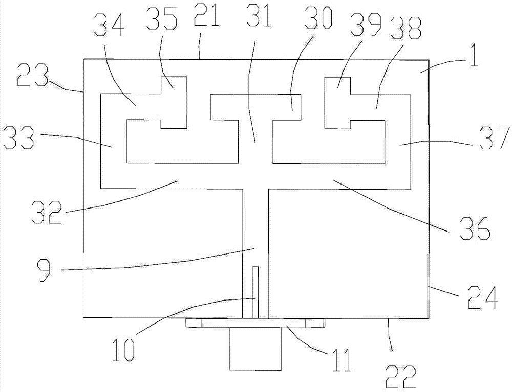 Minimized monopole antenna